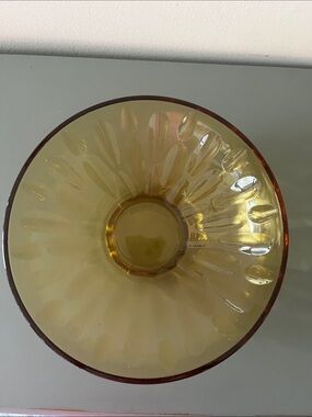 Hazel Atlas Amber Glass Bowl